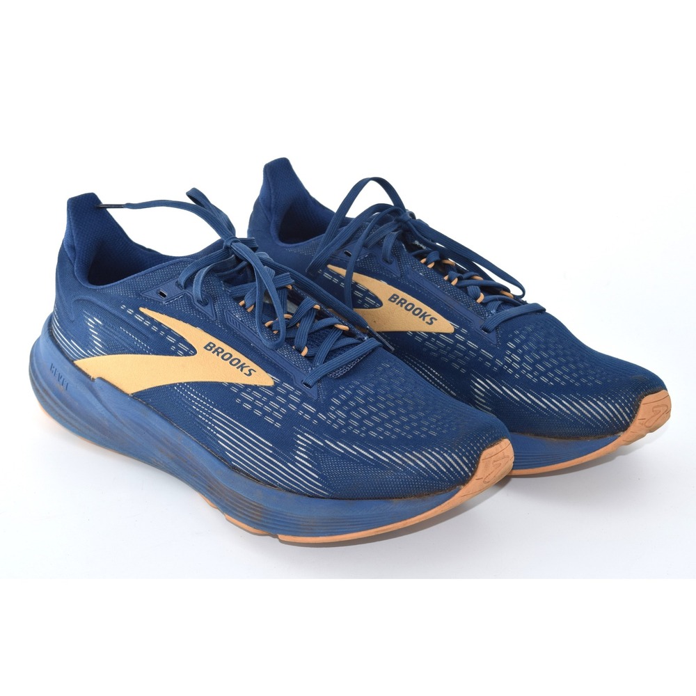 Brooks Revel 8 Running Shoes Mens 10.5 Navy Gold Good Cushioned Road Sneakers